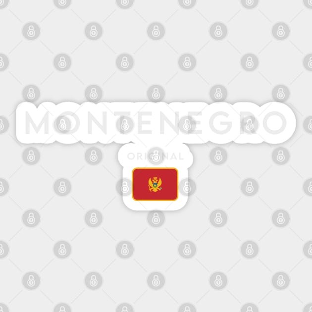 Montenegro flag, Montenegrin flag Sticker by eka123